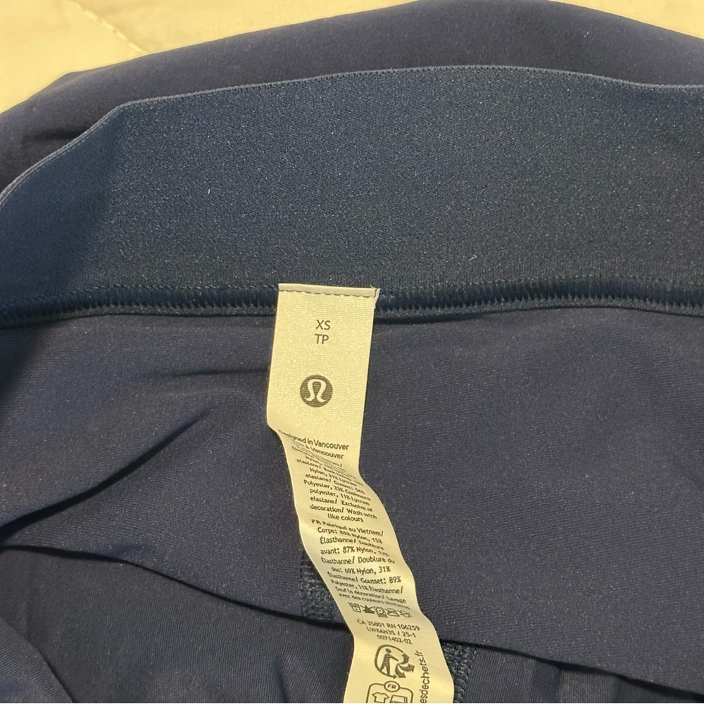 NWOT Lululemon navy skirt XS - Picture 6 of 7